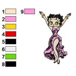 Betty Boop 36 Embroidery Design